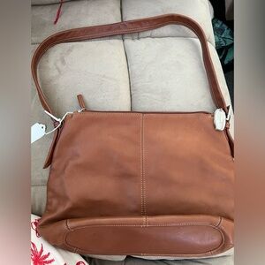 Tignanello Brown Leather Clutch